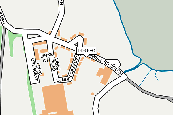 DD6 9EG map - OS OpenMap – Local (Ordnance Survey)