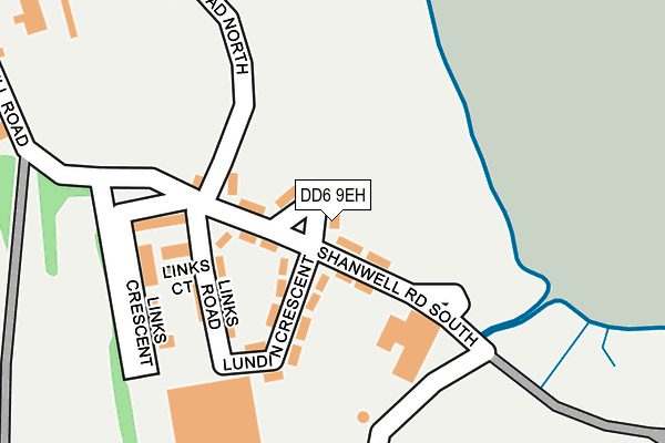 DD6 9EH map - OS OpenMap – Local (Ordnance Survey)
