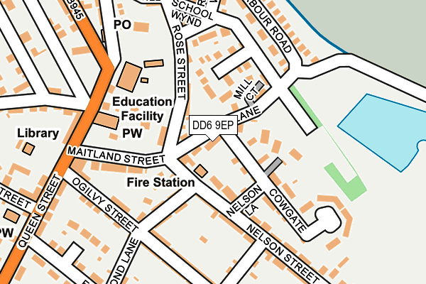 DD6 9EP map - OS OpenMap – Local (Ordnance Survey)