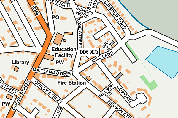 DD6 9EQ map - OS OpenMap – Local (Ordnance Survey)