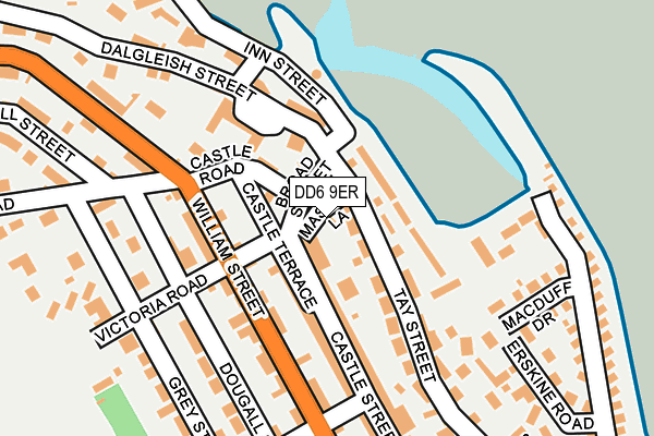 DD6 9ER map - OS OpenMap – Local (Ordnance Survey)