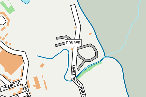 DD6 9ES map - OS OpenMap – Local (Ordnance Survey)
