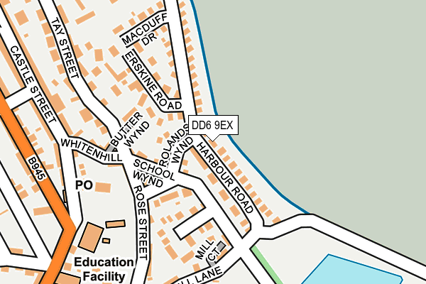 DD6 9EX map - OS OpenMap – Local (Ordnance Survey)