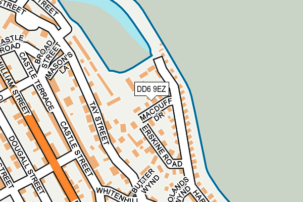 DD6 9EZ map - OS OpenMap – Local (Ordnance Survey)