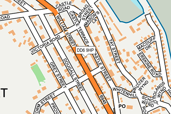 DD6 9HP map - OS OpenMap – Local (Ordnance Survey)