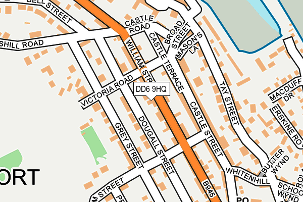DD6 9HQ map - OS OpenMap – Local (Ordnance Survey)