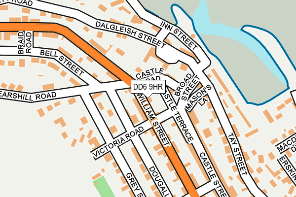 DD6 9HR map - OS OpenMap – Local (Ordnance Survey)