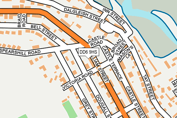 DD6 9HS map - OS OpenMap – Local (Ordnance Survey)