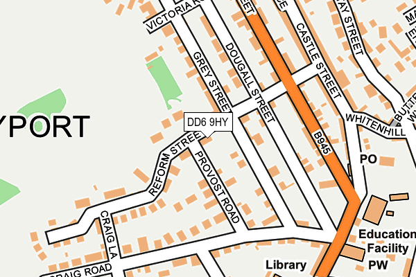 DD6 9HY map - OS OpenMap – Local (Ordnance Survey)
