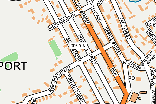 DD6 9JA map - OS OpenMap – Local (Ordnance Survey)
