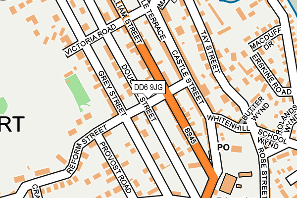 DD6 9JG map - OS OpenMap – Local (Ordnance Survey)