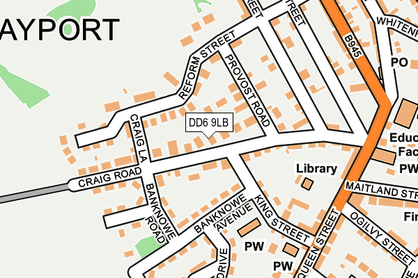 DD6 9LB map - OS OpenMap – Local (Ordnance Survey)