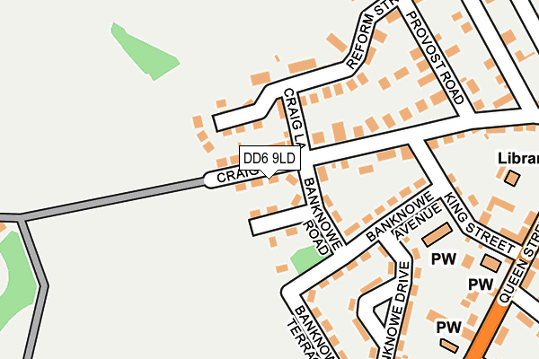 DD6 9LD map - OS OpenMap – Local (Ordnance Survey)