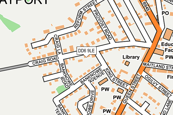 DD6 9LE map - OS OpenMap – Local (Ordnance Survey)