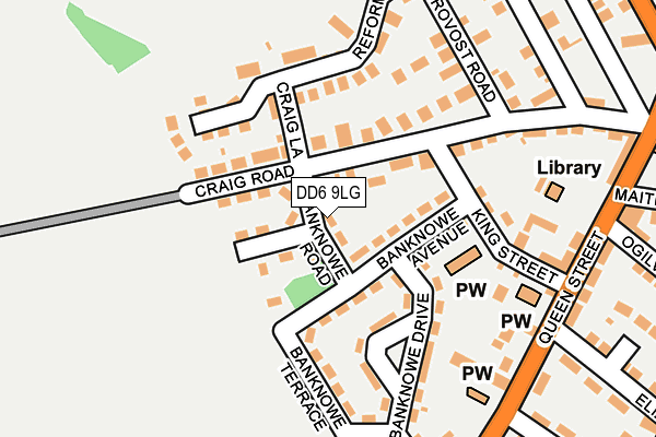 DD6 9LG map - OS OpenMap – Local (Ordnance Survey)