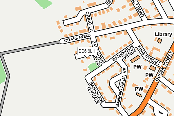 DD6 9LH map - OS OpenMap – Local (Ordnance Survey)
