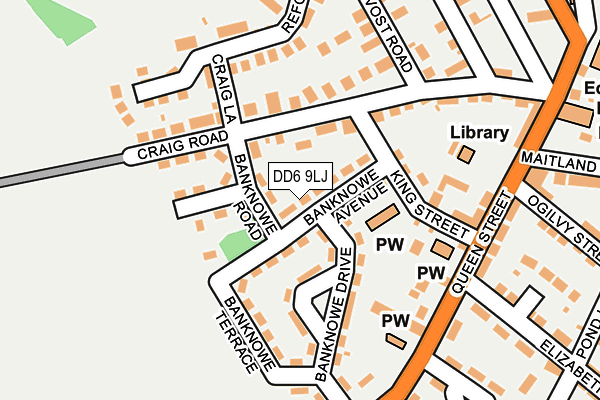 DD6 9LJ map - OS OpenMap – Local (Ordnance Survey)