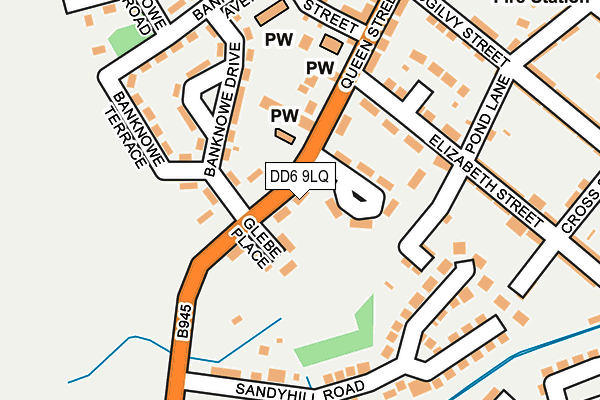 DD6 9LQ map - OS OpenMap – Local (Ordnance Survey)