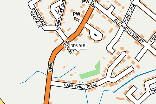 DD6 9LR map - OS OpenMap – Local (Ordnance Survey)