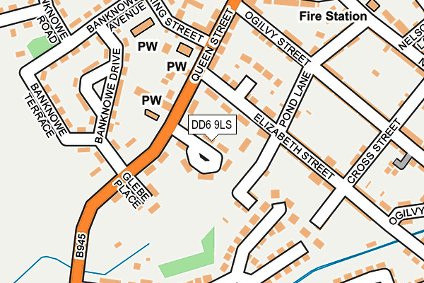 DD6 9LS map - OS OpenMap – Local (Ordnance Survey)