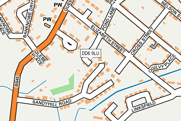 DD6 9LU map - OS OpenMap – Local (Ordnance Survey)