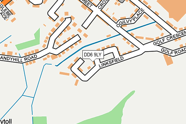 DD6 9LY map - OS OpenMap – Local (Ordnance Survey)