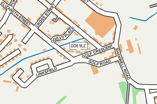 DD6 9LZ map - OS OpenMap – Local (Ordnance Survey)