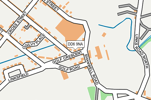 DD6 9NA map - OS OpenMap – Local (Ordnance Survey)
