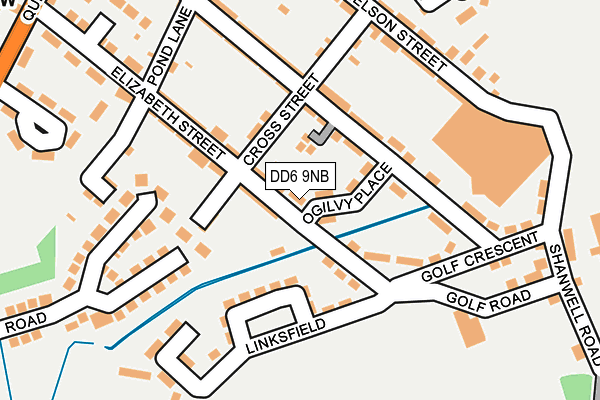 DD6 9NB map - OS OpenMap – Local (Ordnance Survey)