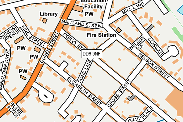DD6 9NF map - OS OpenMap – Local (Ordnance Survey)