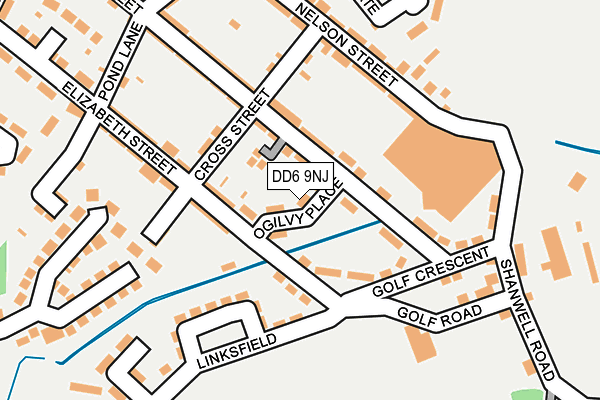 DD6 9NJ map - OS OpenMap – Local (Ordnance Survey)