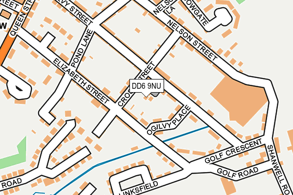 DD6 9NU map - OS OpenMap – Local (Ordnance Survey)