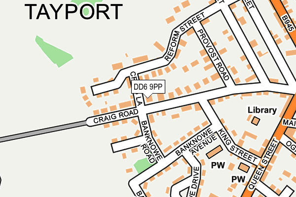 DD6 9PP map - OS OpenMap – Local (Ordnance Survey)
