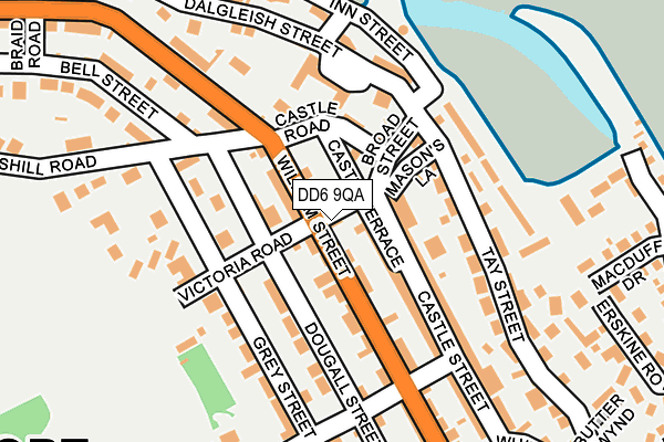 DD6 9QA map - OS OpenMap – Local (Ordnance Survey)