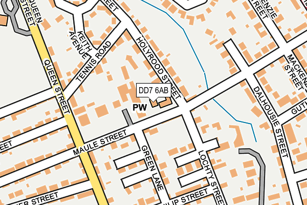 DD7 6AB map - OS OpenMap – Local (Ordnance Survey)