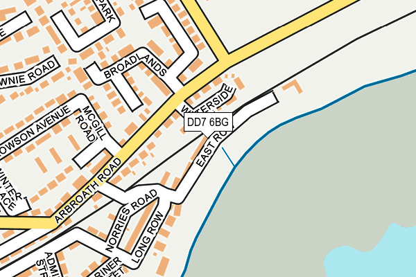 DD7 6BG map - OS OpenMap – Local (Ordnance Survey)
