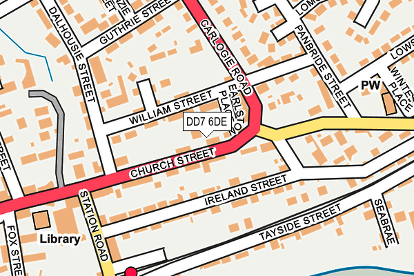 DD7 6DE map - OS OpenMap – Local (Ordnance Survey)