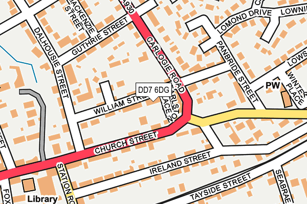 DD7 6DG map - OS OpenMap – Local (Ordnance Survey)