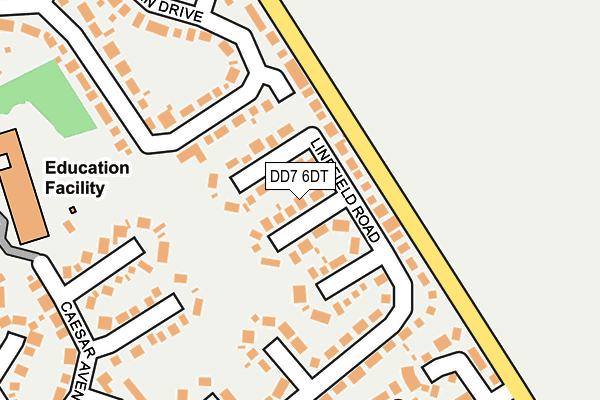 DD7 6DT map - OS OpenMap – Local (Ordnance Survey)