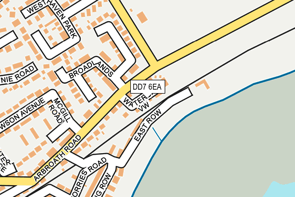 DD7 6EA map - OS OpenMap – Local (Ordnance Survey)