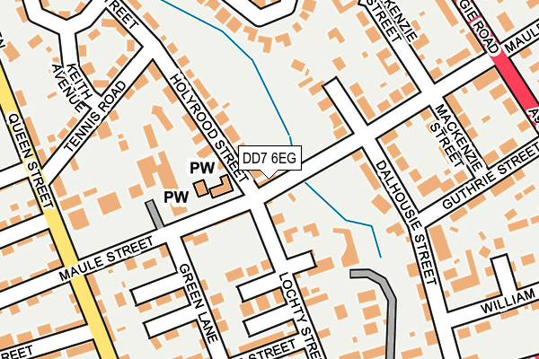 DD7 6EG map - OS OpenMap – Local (Ordnance Survey)