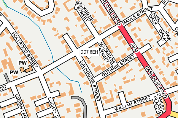 DD7 6EH map - OS OpenMap – Local (Ordnance Survey)
