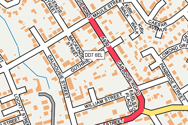 DD7 6EL map - OS OpenMap – Local (Ordnance Survey)