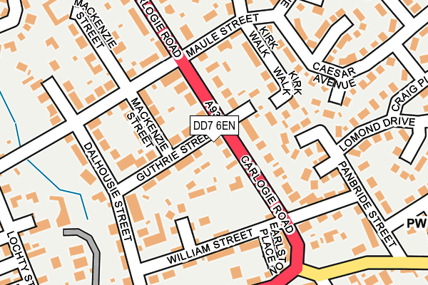 DD7 6EN map - OS OpenMap – Local (Ordnance Survey)