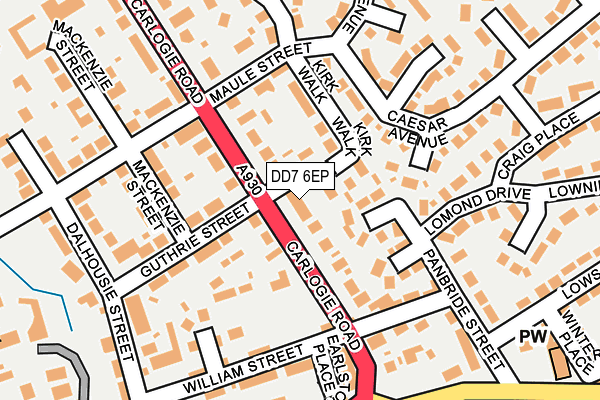 DD7 6EP map - OS OpenMap – Local (Ordnance Survey)