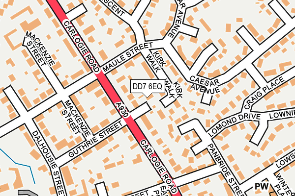 DD7 6EQ map - OS OpenMap – Local (Ordnance Survey)