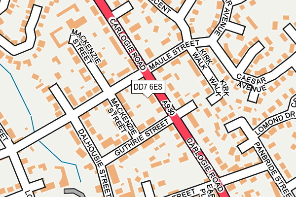 DD7 6ES map - OS OpenMap – Local (Ordnance Survey)