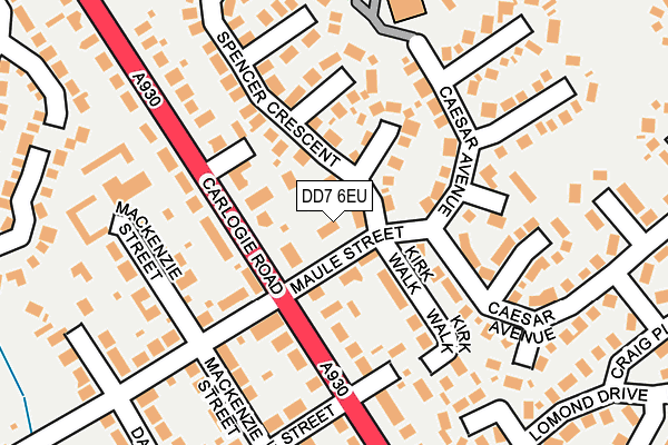 DD7 6EU map - OS OpenMap – Local (Ordnance Survey)