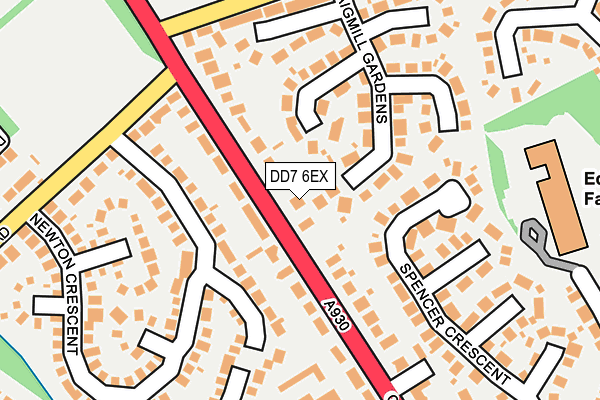 DD7 6EX map - OS OpenMap – Local (Ordnance Survey)