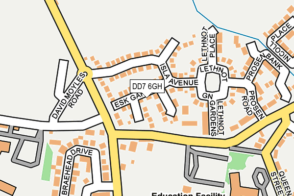 DD7 6GH map - OS OpenMap – Local (Ordnance Survey)